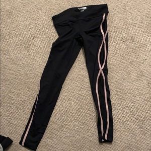 Forever 21 Pants - black and pink mesh forever 21 leggings Forever 21 Pants - black and pink mesh forever 21 leggings